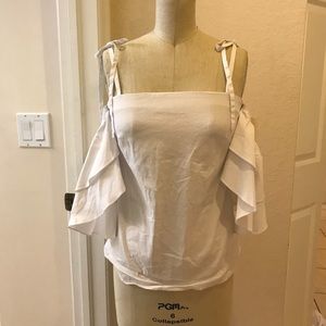 WHBM Flutter Sleeve Top